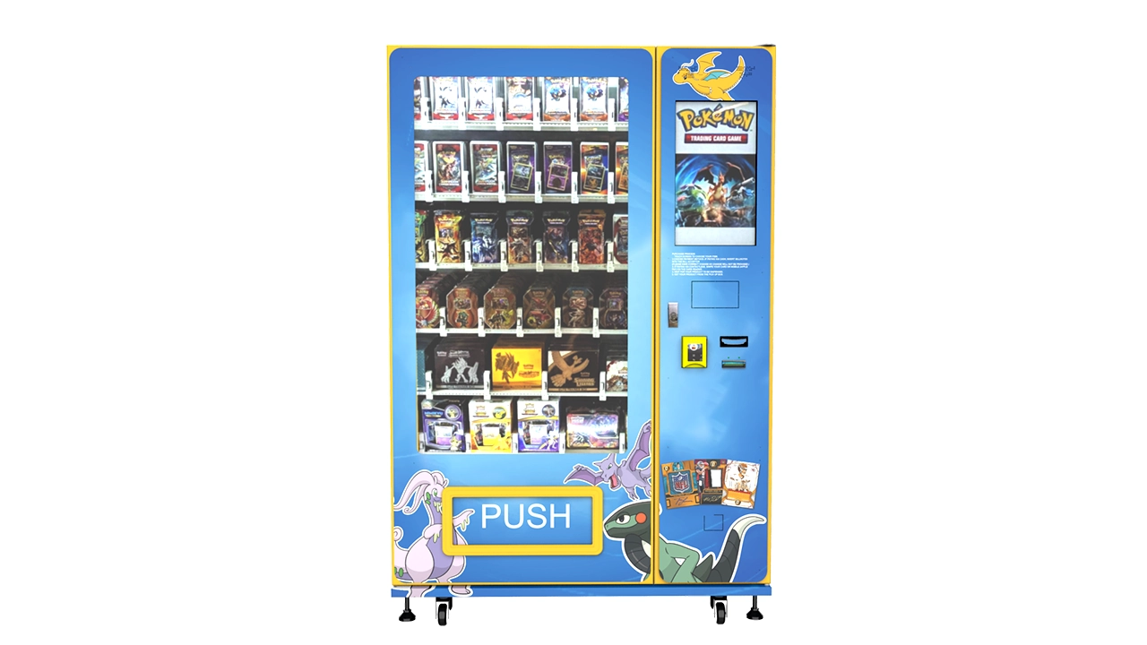 Trading card vending machine inventory configuration
