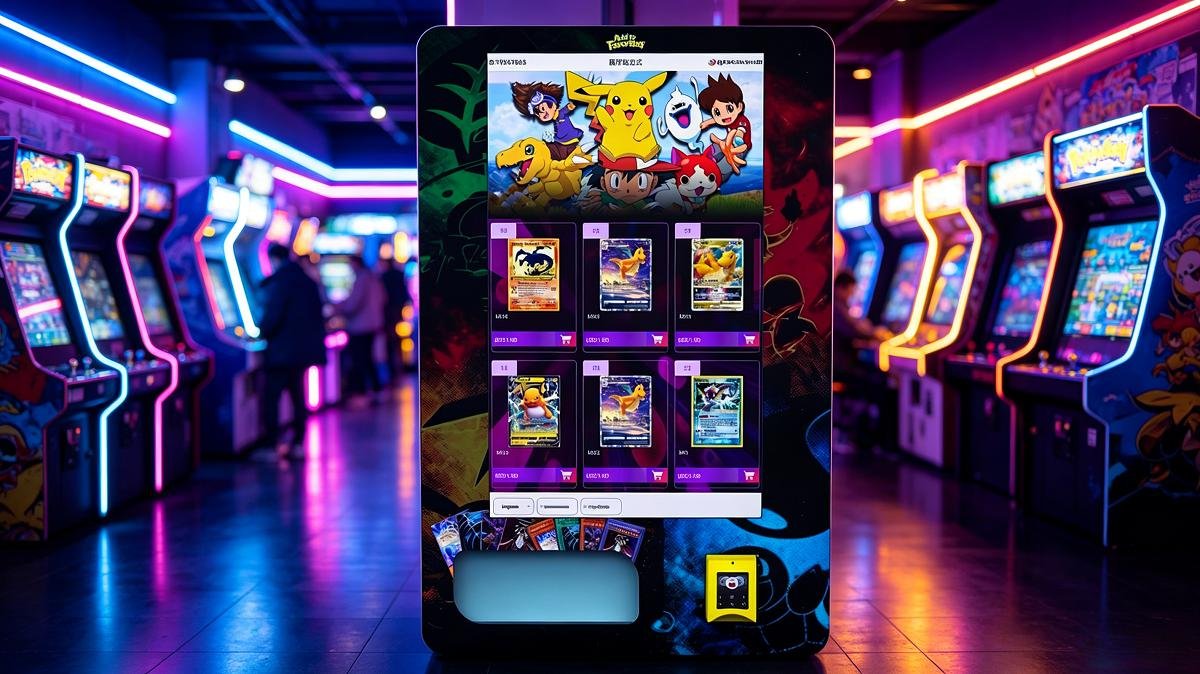 trading card vending machine solution for arcades and entertainment venues